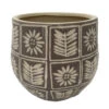 Sunflower Ceramic Pot - Indoors Or Out - 7" X 6.25" - Grey 2 Sunflower Ceramic Pot - Indoors Or Out - 7" X 6.25" - Grey -Cheap Plants Store 527807greyttt 63685.1657229618