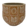 Sunflower Ceramic Pot - Indoors Or Out - 7" X 6.25" - Orange 2 Sunflower Ceramic Pot - Indoors Or Out - 7" X 6.25" - Orange -Cheap Plants Store 527807orange 33669.1657229619