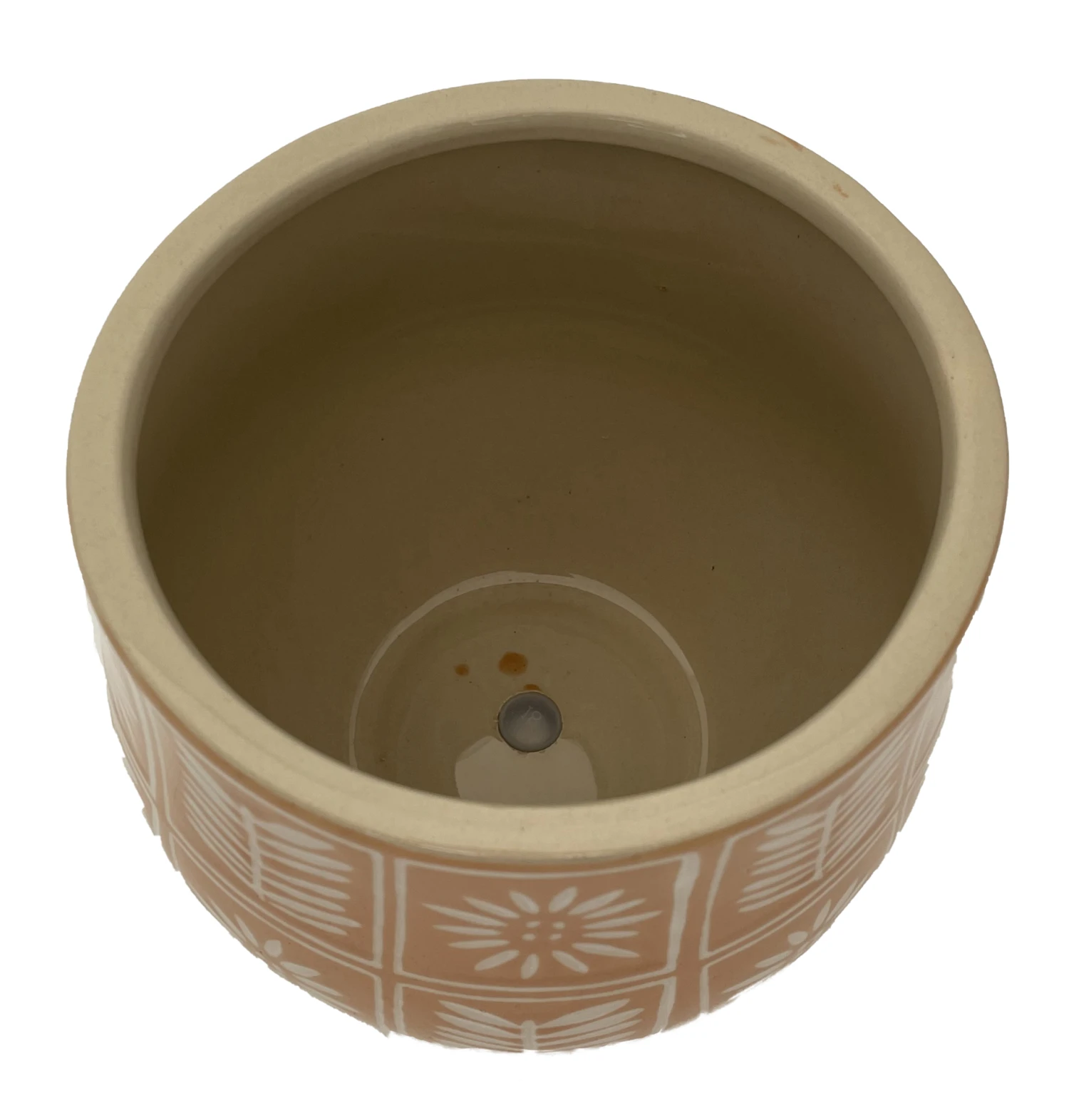 Sunflower Ceramic Pot - Indoors Or Out - 7" X 6.25" - Orange 4 Sunflower Ceramic Pot - Indoors Or Out - 7" X 6.25" - Orange - Image 2