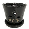 Butterfly Ceramic Orchid Pot/Saucer 5" X 5" - Black 1 Butterfly Ceramic Orchid Pot/Saucer 5" X 5" - Black -Cheap Plants Store 55488black 30696.1657635222