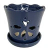 Butterfly Ceramic Orchid Pot/Saucer 5" X 5" - Blue 2 Butterfly Ceramic Orchid Pot/Saucer 5" X 5" - Blue -Cheap Plants Store 55488blue 83224.1657635220