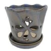 Butterfly Ceramic Orchid Pot/Saucer 5" X 5" - Blue - #50248 1 Butterfly Ceramic Orchid Pot/Saucer 5" X 5" - Blue - #50248 -Cheap Plants Store apihu9dkg 14282.1605819621