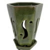 High Style Ceramic Orchid Pot/Saucer - 6 1/8" X 8" - Green Hexagon 1 High Style Ceramic Orchid Pot/Saucer - 6 1/8" X 8" - Green Hexagon -Cheap Plants Store apizqfm4m 15848.1592331151
