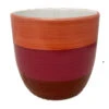 Bright Stripes Ceramic Cup Pot - Orange/Pink/Red - 5.5 X 5.5" 1 Bright Stripes Ceramic Cup Pot - Orange/Pink/Red - 5.5 X 5.5" -Cheap Plants Store brightlightspink 50012.1655476576
