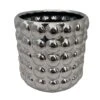 Bubbles Ceramic Cylinder Pot - 5" X 5" - Chrome 1 Bubbles Ceramic Cylinder Pot - 5" X 5" - Chrome -Cheap Plants Store bubbleschrome 21921.1670107206