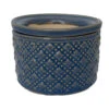 Knots Self Watering Glazed Ceramic Pot - Legion Blue - 5" X 3.5" -Cheap Plants Store knotstourmaline 41157.1661798118