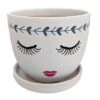 Miss Priss Ceramic Face Pot With Attached Saucer - Mascara - 5" X 4.25" 1 Miss Priss Ceramic Face Pot With Attached Saucer - Mascara - 5" X 4.25" -Cheap Plants Store missprissmascara 83278.1607731630