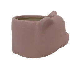 Pink Pig Ceramic Animal Pot - 6" X 4" - NEW 7 Pink Pig Ceramic Animal Pot - 6" X 4" - NEW -Cheap Plants Store pigsidepot 42458.1645122695