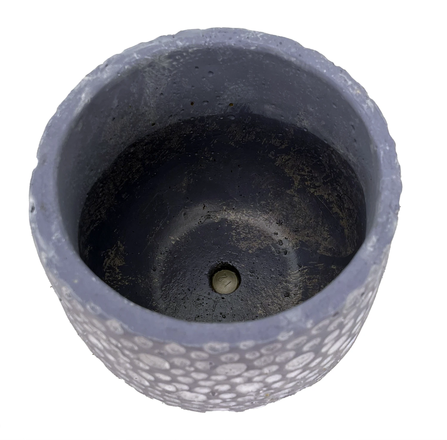 Caprise Cement Planter - 4.25" X 4" - Indoors Or Out - Sky Blue 4 Caprise Cement Planter - 4.25" X 4" - Indoors Or Out - Sky Blue - Image 2